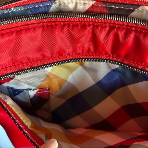 Lug Red Quilted Shoulder Bag - Picture 10 of 16